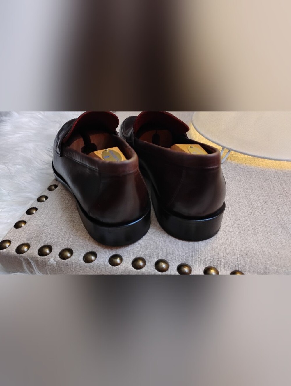 Macson Men's Dark Brown Leather Penny Loafers Size 12. Made in Portugal - Picture 6 of 9